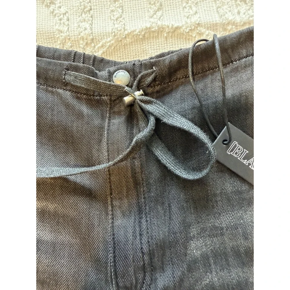 BLANKNYC Cargo Joggers Men 31 Black NEW Drawstring Tapered Utility Pants